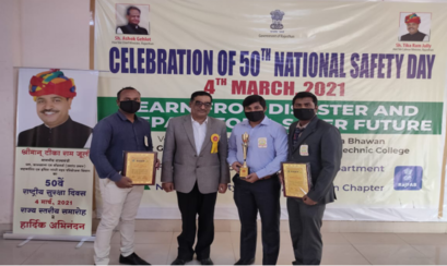 IPS-3 Dhansa adjudged as Winner Under ‘Factory Safety Award Scheme’